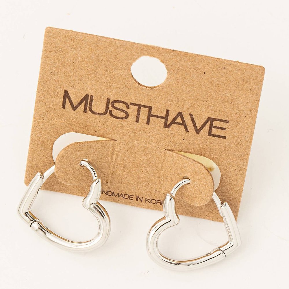 💖 Mini Heart Huggie Earrings • Choice of Silver or Gold! 💖